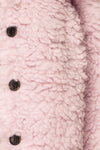 Coldfield Fuzzy Button-Up Teddy Coat | La petite garçonne fabric