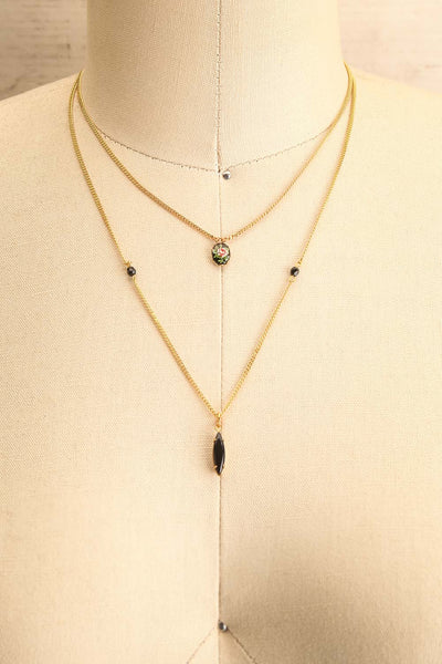 Coleen Moore Golden & Black Pendant Necklace | Boutique 1861 1