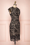 Colihaut Black Lace Fitted Cocktail Dress | Boutique 1861