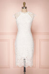 Colihaut White Lace Fitted Cocktail Dress | Boutique 1861