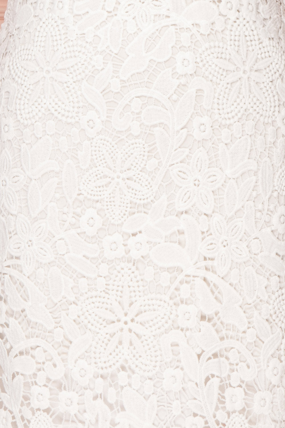 Colihaut White Lace Fitted Cocktail Dress | Boutique 1861