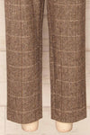 Collado Taupe High-Waisted Herringbone Pants | La petite garçonne bottom