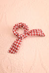 Collis Red Gingham Hair Scrunchie with Bow | Boutique 1861