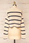 Colorado Cropped Striped Knit Sweater | La petite garçonne back view