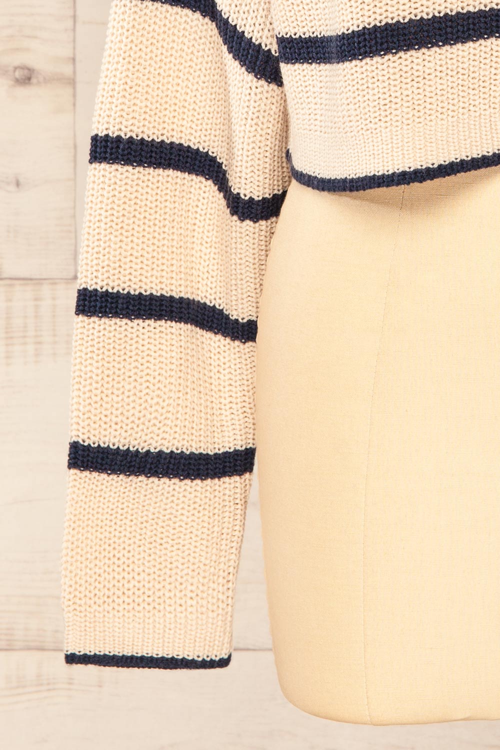 Arlette Cropped Striped Sweater