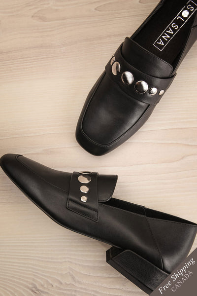 Coltana Black Slip-On Loafers flat lay | La Petite Garçonne Chpt. 2
