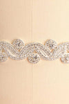 Columna White Ribbon Belt with Crystal Ornament | Boudoir 1861 4