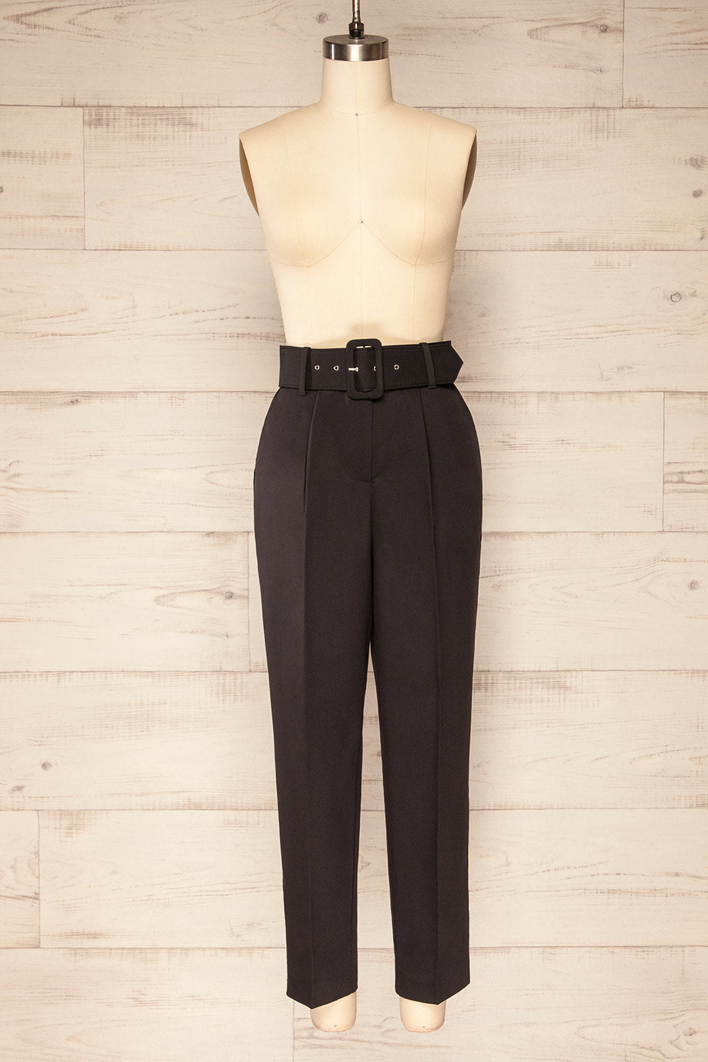 Compostelle Black High-Waisted Pants