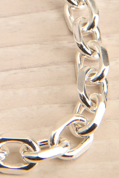 Conferre Silver Cable Link Chain | La petite garçonne flat close-up