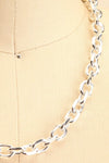 Conferre Silver Cable Link Chain | La petite garçonne close-up
