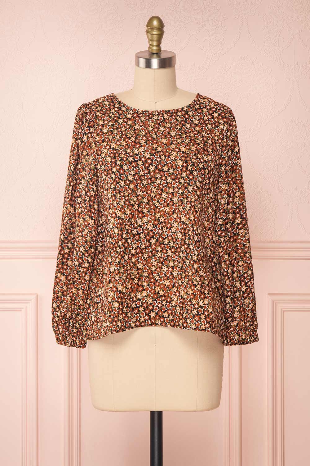 Copera Floral Long Sleeved Blouse | Boutique 1861 front view 