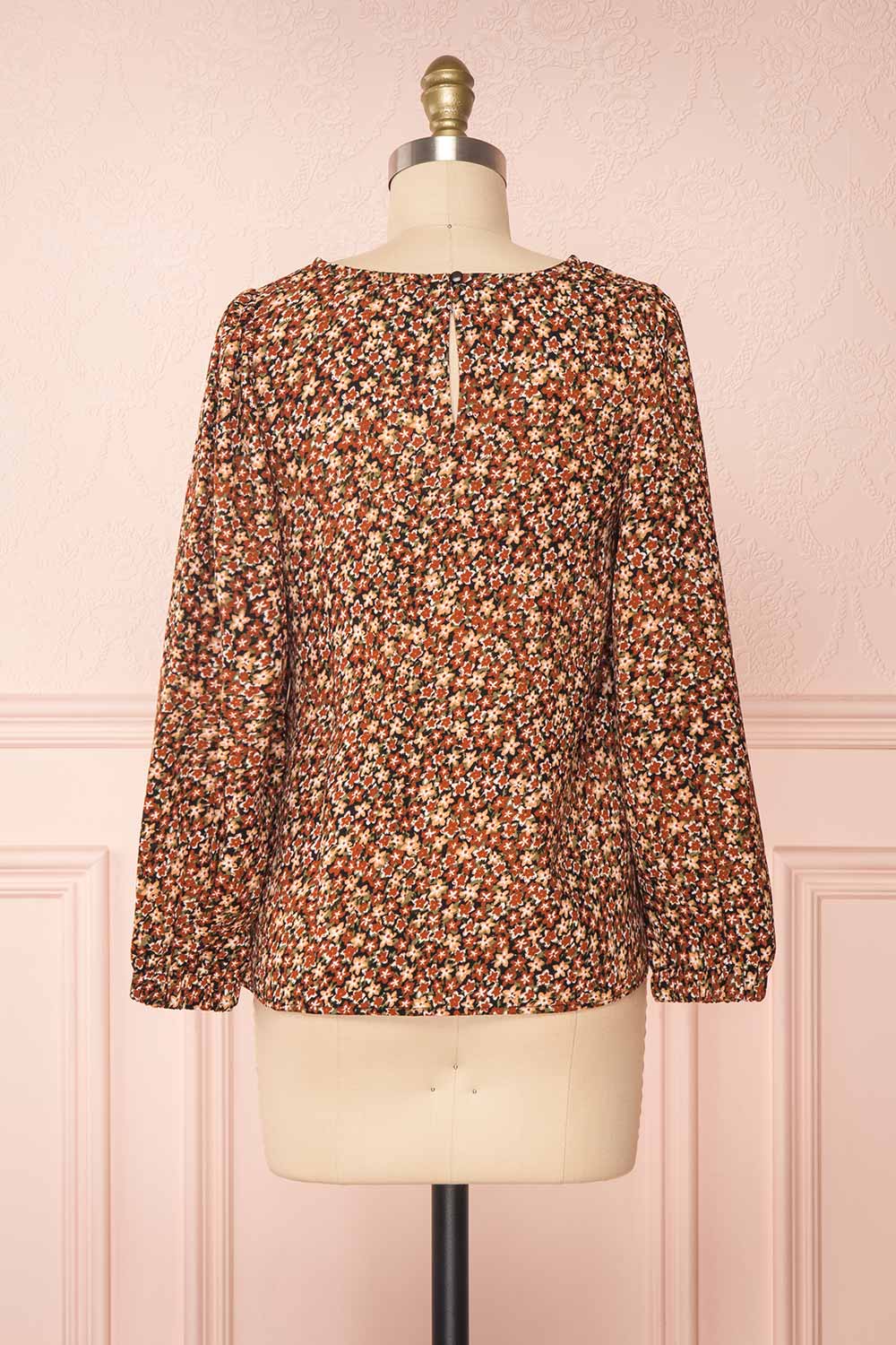 Copera Floral Long Sleeved Blouse | Boutique 1861 back view 