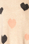 Coracao Oversized Heart Patterned Knit Sweater | La petite garçonne fabric