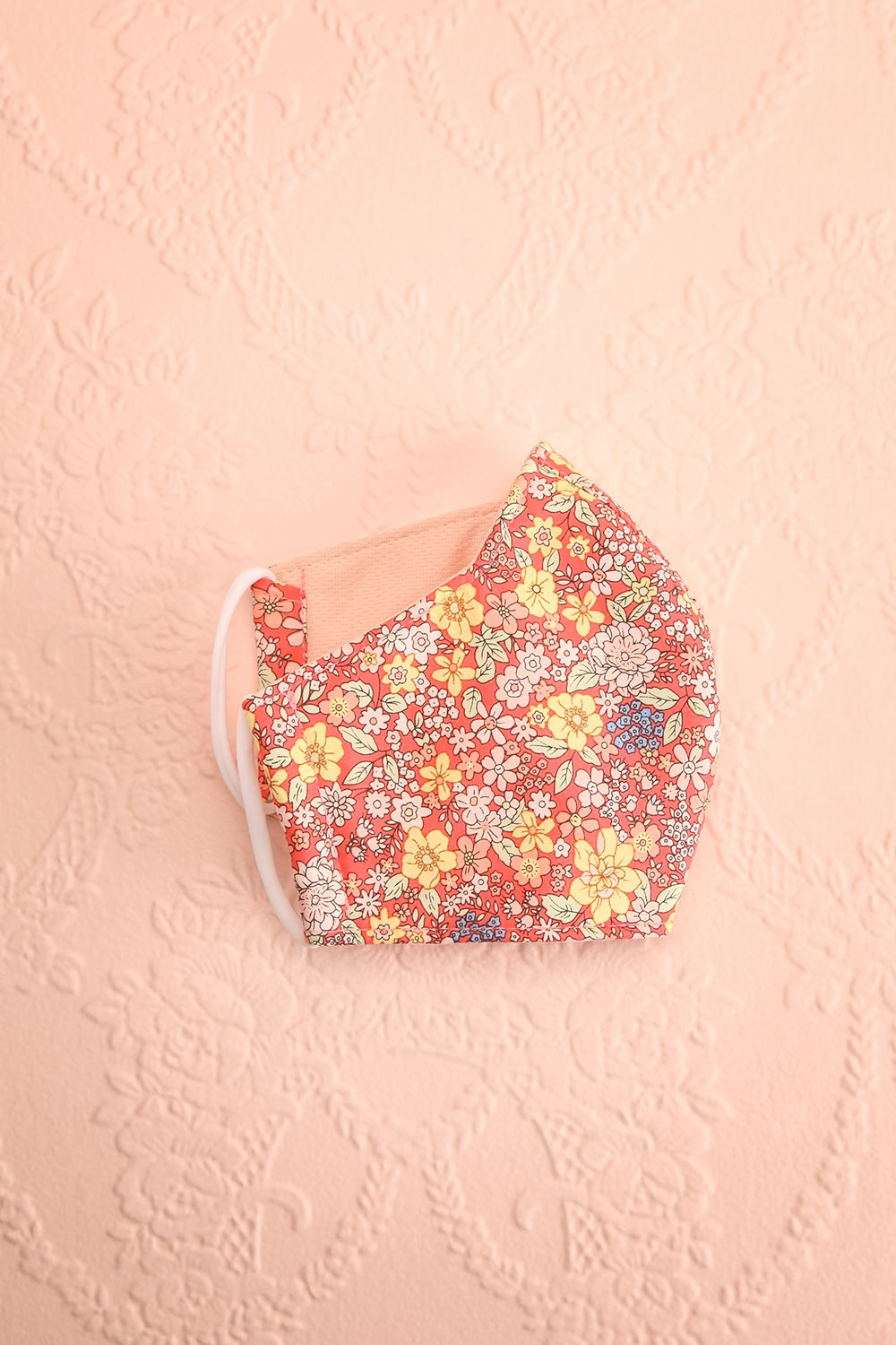 Coral Bouquet Face Mask | Boutique 1861 inside