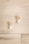 Corallimopharia Shell & Pearl Pendant Earrings | La Petite Garçonne
