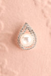 Cordelia Silver Pendant Earrings w/ Pearl Detail | Boudoir 1861 close-up