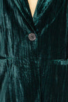 Cordoue Green Velvet Blazer | La petite garçonne fabric
