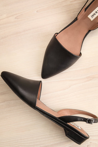 Coryna Black Matt & Nat Slingback Shoes | La Petite Garçonne Chpt. 2 1