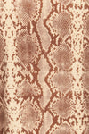 Coswig Brun Brown Snake Pattern Long Sleeved Top | La Petite Garçonne fabric detail