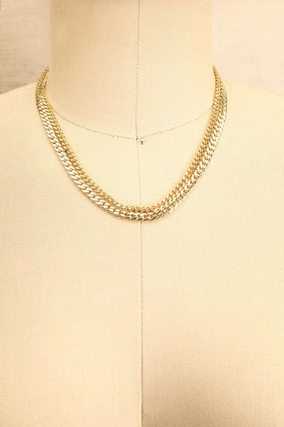 Cotonnier Gold Recycled 2-In-1 Curb Chain Necklace