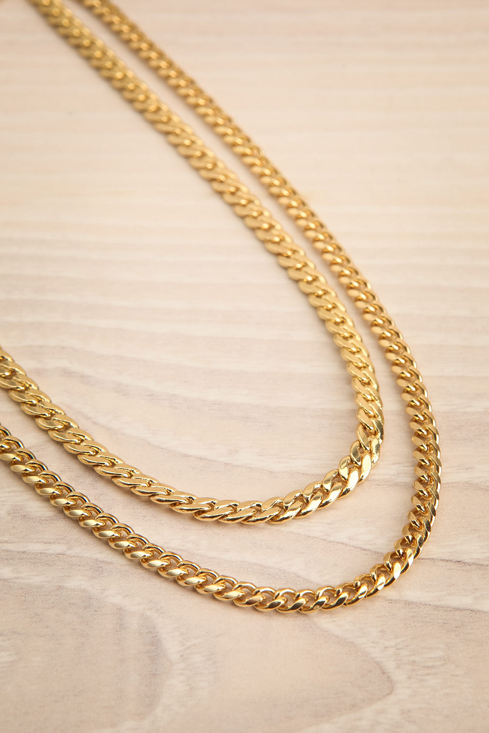 Cotonnier Gold | Recycled 2-In-1 Curb Chain Necklace