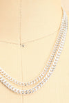 Cotonnier Silver Recycled 2-In-1 Curb Chain Necklace close-up