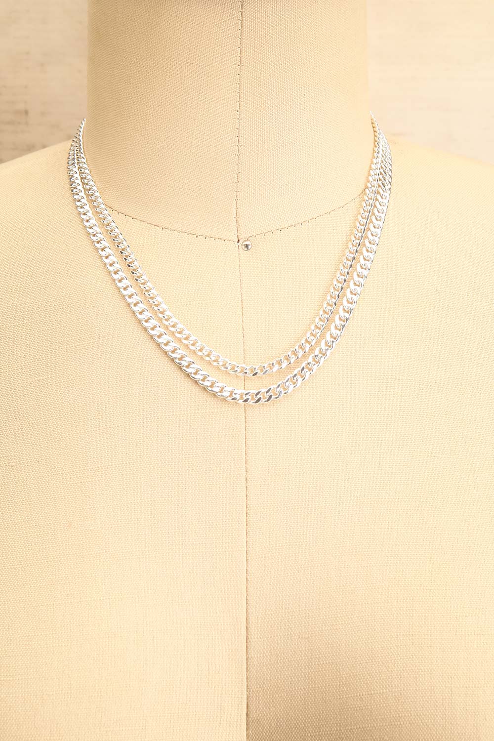 Cotonnier Silver Recycled 2-In-1 Curb Chain Necklace 