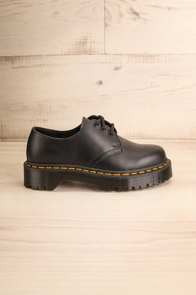 Crawley Leather Black Dr. Martens Shoes side view | La Petite Garçonne