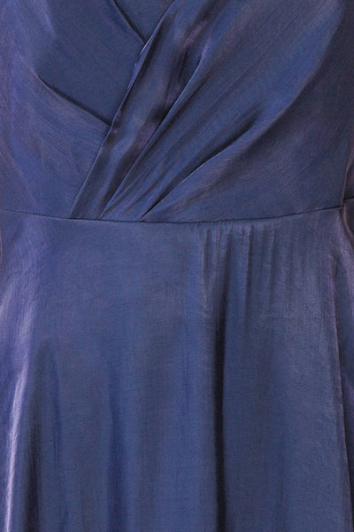Creirwy Navy Short A-Line Dress | La petite garçonnne fabric