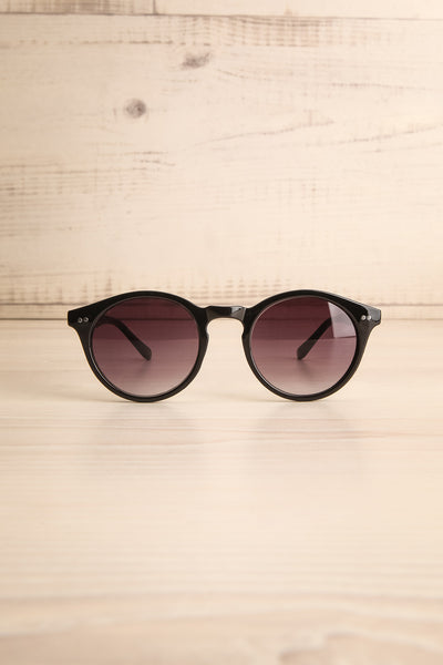 Crewe Glossy Black Wayfarer Sunglasses | La Petite Garçonne 1