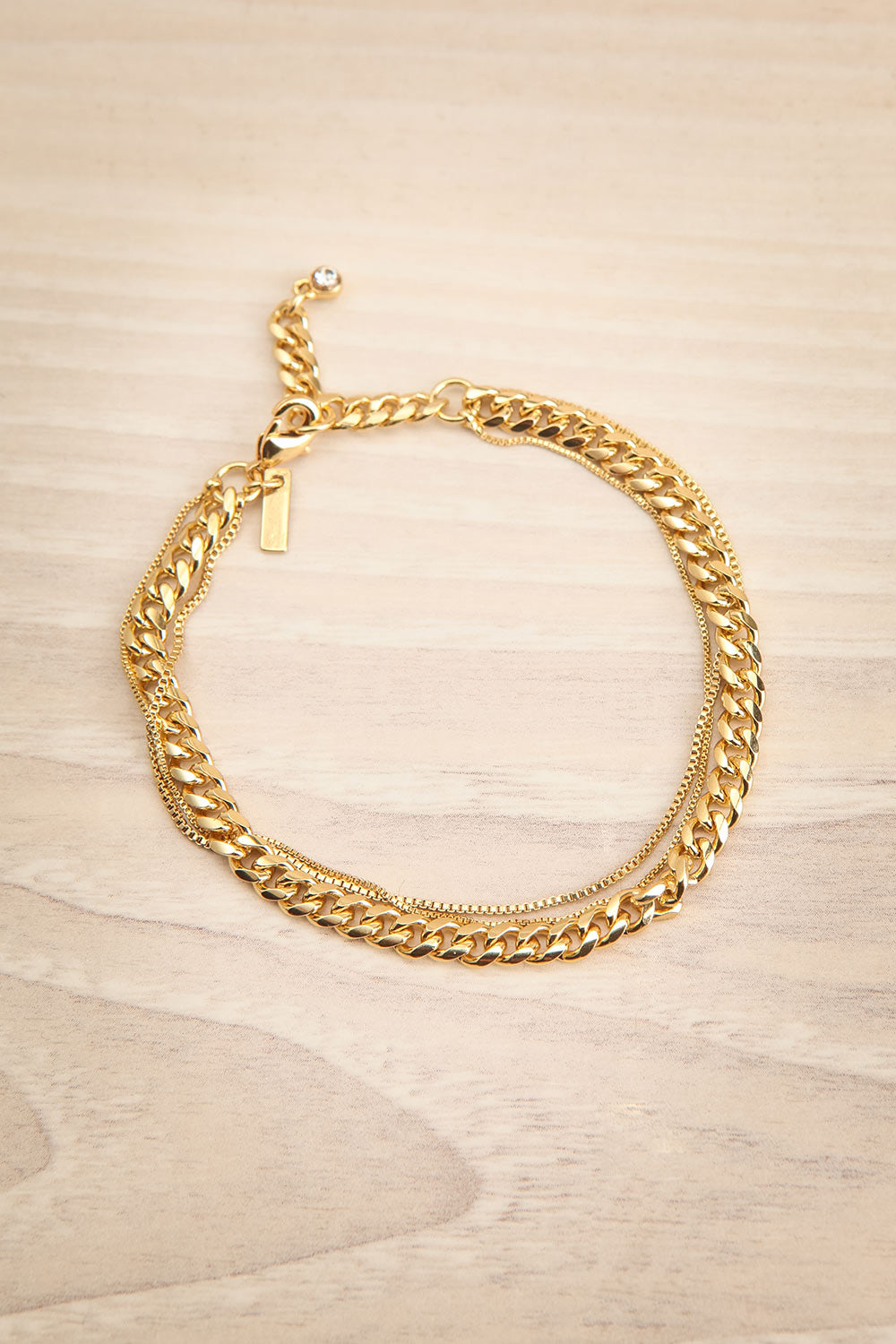 Croate Gold 3-in-1 Chain Bracelet | La petite garçonne