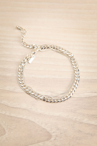 Croate Silver 3-in-1 Chain Bracelet | La petite garçonne