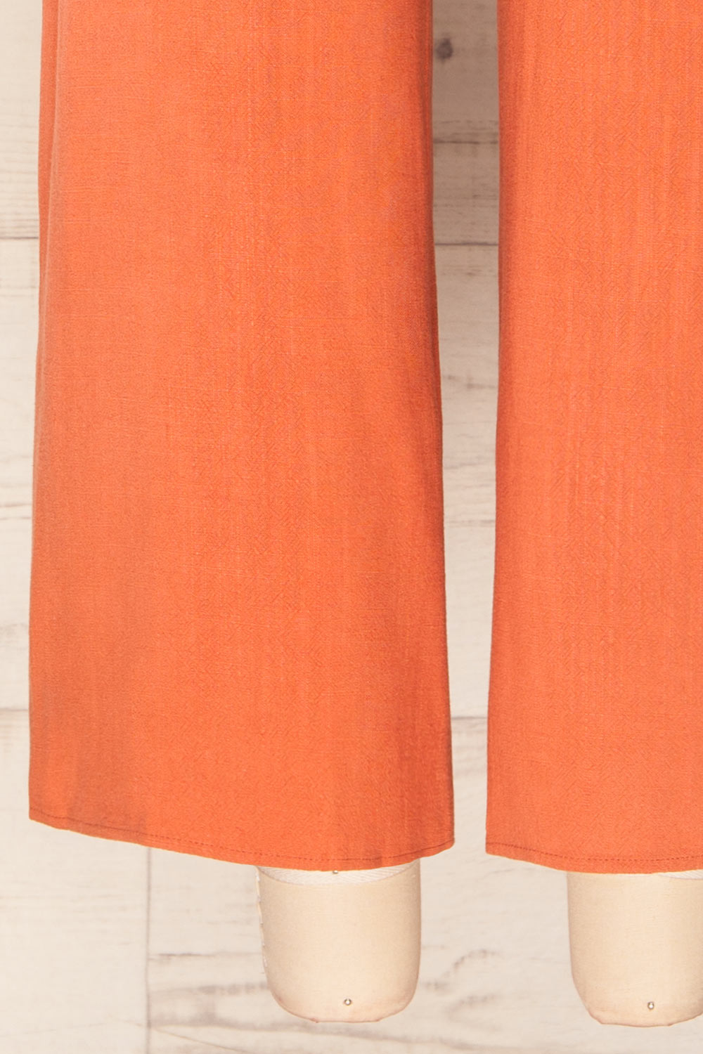 Crocevie Orange Jumpsuit with V-neckline | La petite garçonne bottom