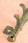 Crochet Sillon Vert - Green cast iron-look key-shaped hook 5