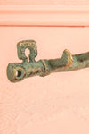 Crochet Sillon Vert - Green cast iron-look key-shaped hook 3