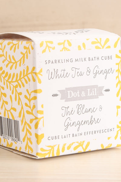 Cube Lait de Bain The Blanc Gingembre Milk Bath | La petite garçonne box close-up