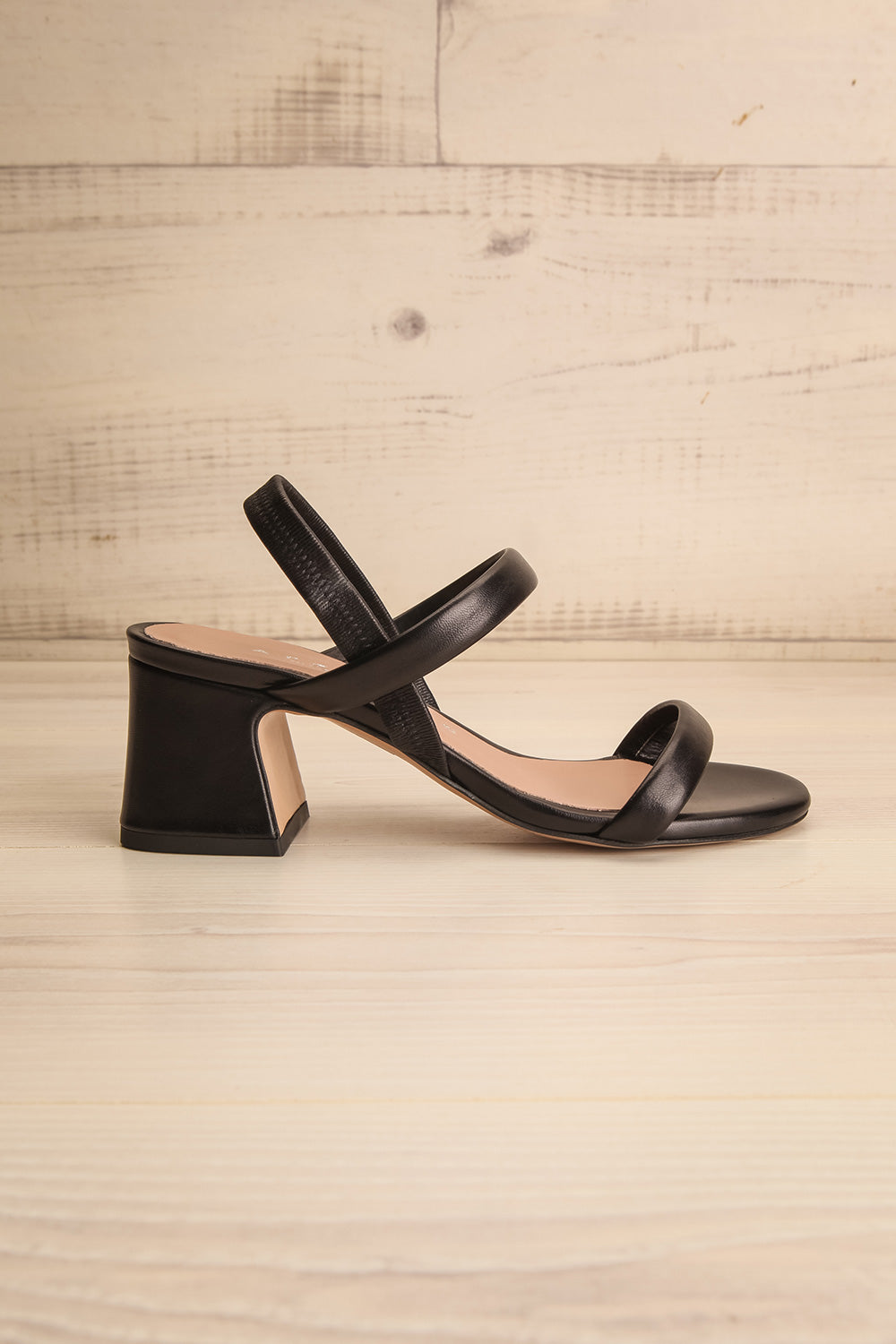 Cubisme Strappy Block Heel leather Sandals | La petite garçonne side view