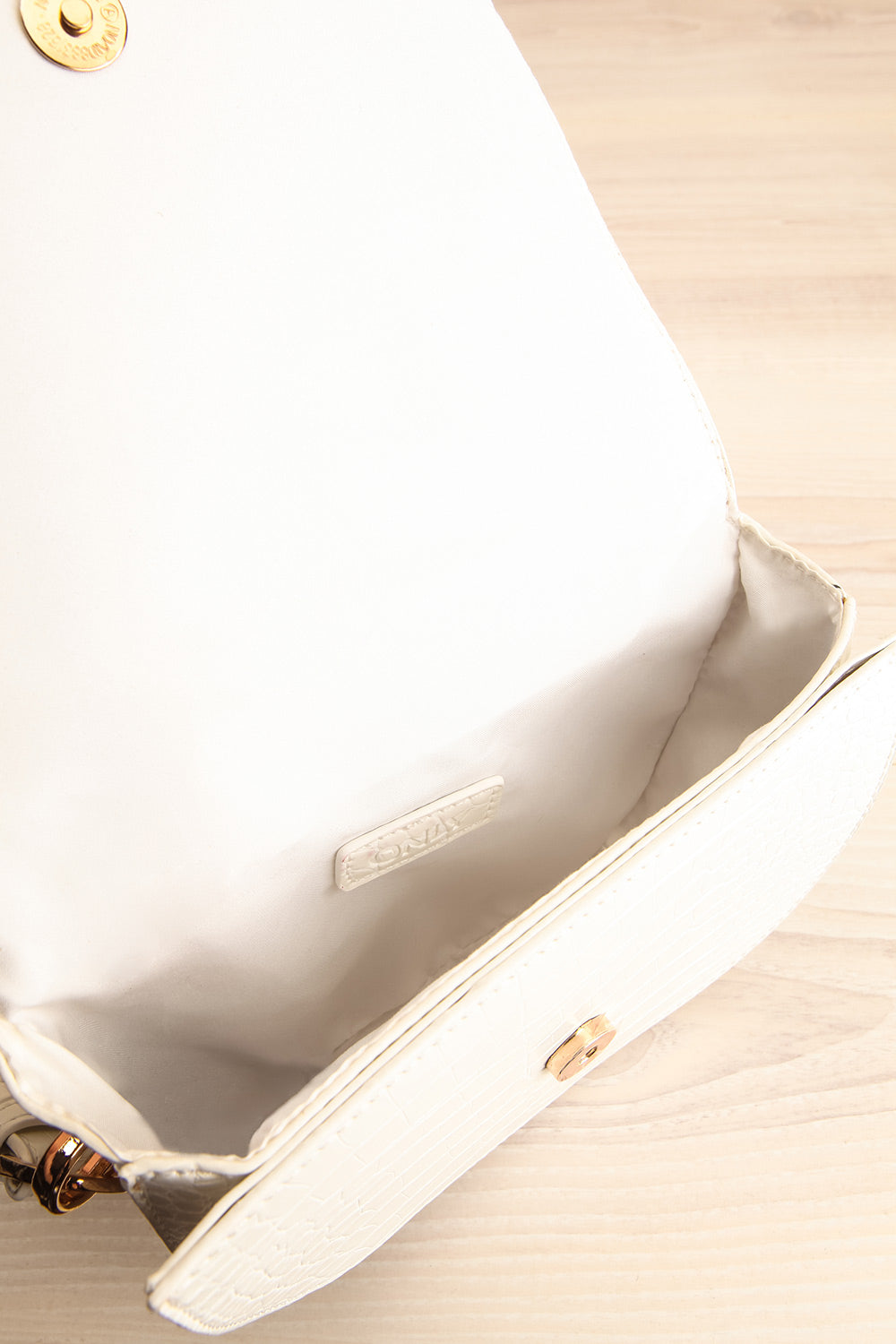 Custonaci Blanc | Sac à Bandoulière en Demi-Lune