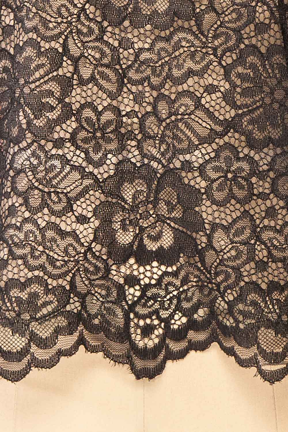 Dahana Black Floral Lace Blouse | Boutique 1861 fabric 