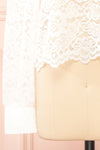 Dahana Ivory Floral Lace Blouse | Boutique 1861 sleeve