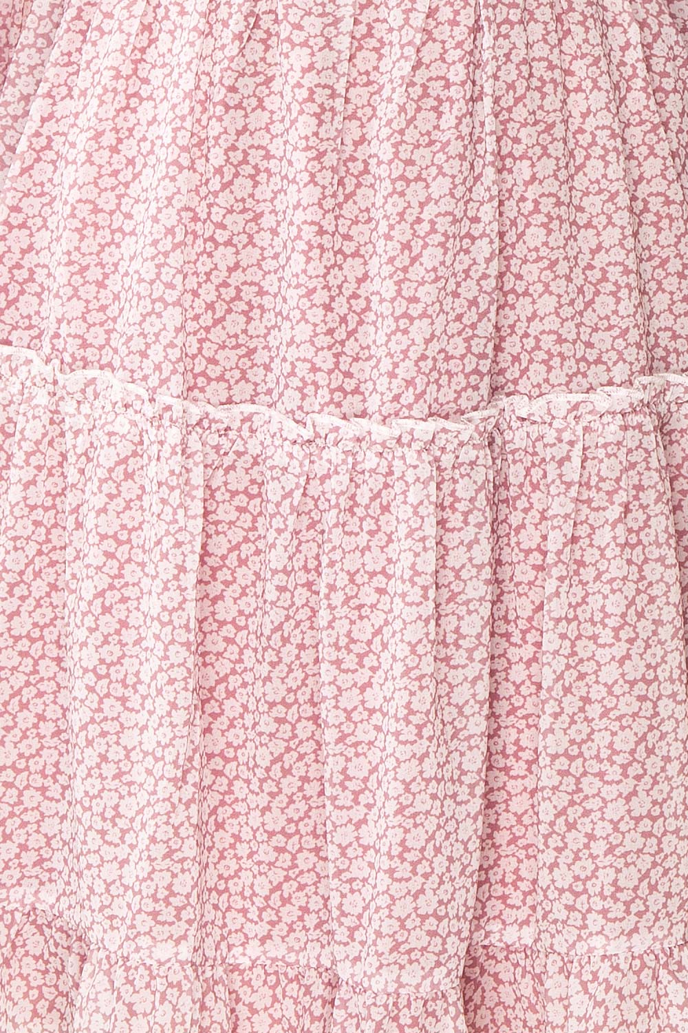 Daisa Mauve Midi Floral Dress w/ Long Sleeves | Boutique 1861 fabric