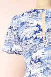Danaelle Patterned Midi Dress | Boutique 1861 back close-up