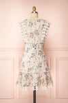 Daneel White Floral Sleeveless Layered Dress | Boutique 1861 back view