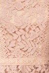 Danicha Dusty Pink Long Sleeved Lace Blouse | Boutique 1861 fabric detail