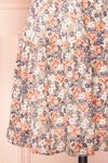 Daniela Balloon Sleeve Short Floral Dress | Boutique 1861 fabric