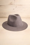 Darda Grey Wool Felt Fedora Hat | La Petite Garçonne
