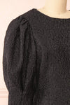 Daria Textured Open-Back Short Dress | Boutique 1861 side close-up