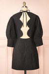 Daria Textured Open-Back Short Dress | Boutique 1861 back view