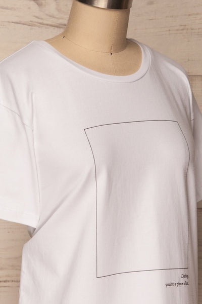 Darling White Short Sleeved T-Shirt | La Petite Garçonne 5