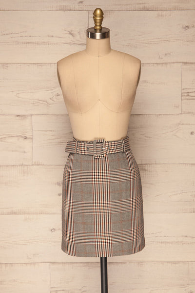 Darlington Plaid Mini Skirt | Mini Jupe | La Petite Garçonne front view